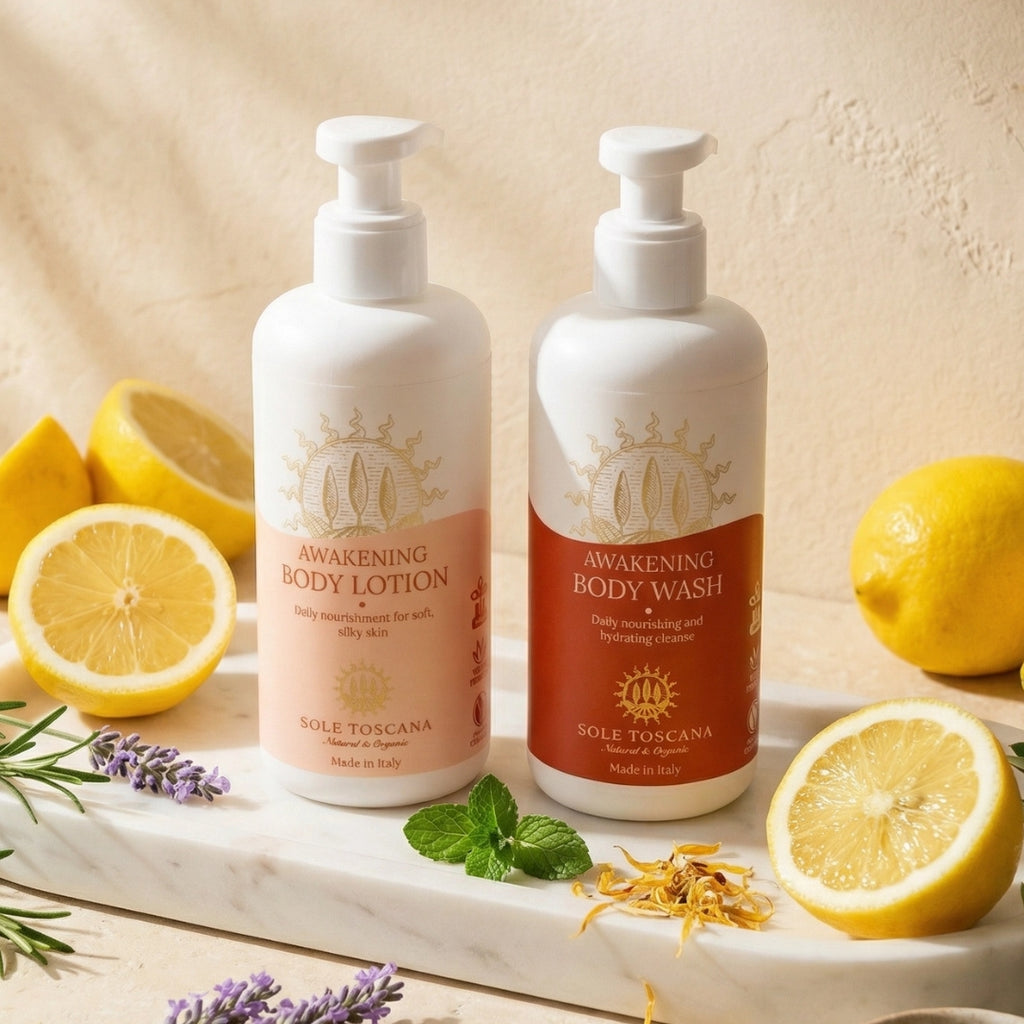 Awakening Organic Body Wash & Lotion Set